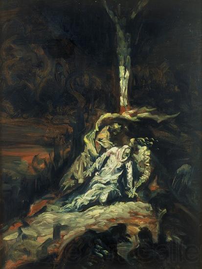 Emile Bernard La Vierge au pied le la Croix Norge oil painting art